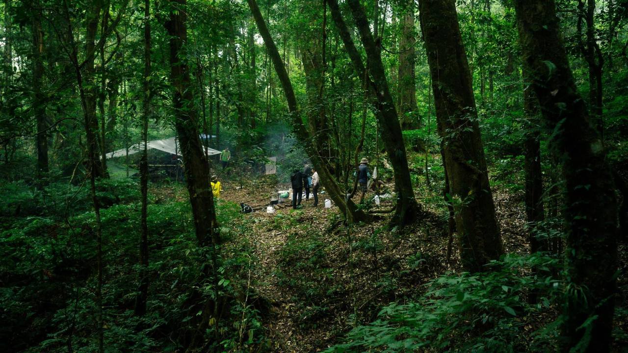 Wide view of Phnom Samkos Wildlife Sanctuary, Pursat Province